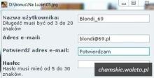 Blondi potwierdza adres email
