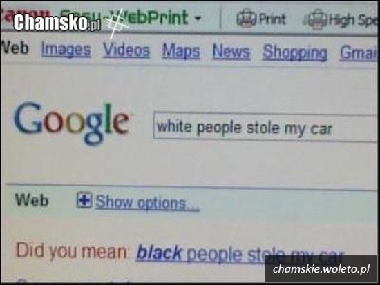 Black people stole my car